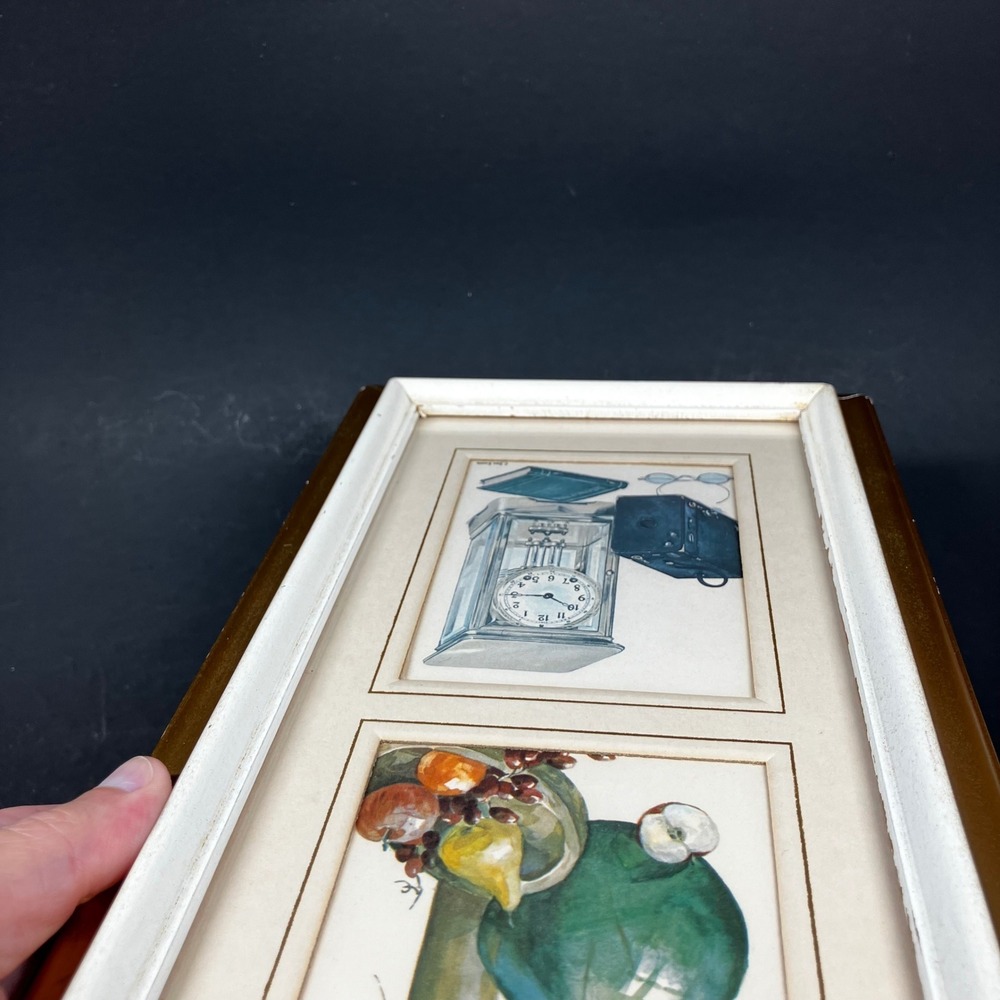 Vintage Cape Shore Framed Note Cards Triptych - Henk Bos & Don Ensor Still Life - Picture 9 of 16